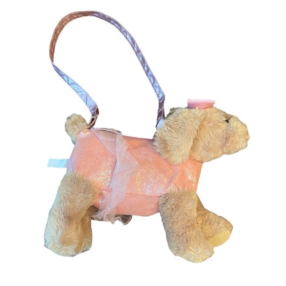 Pink Cockapoo Puppy with tutu  Purse Bag Girls Cocker Spaniel Dog P7 - Picture 1 of 4